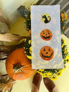 Halloween Pumpkin Dangle Canvas